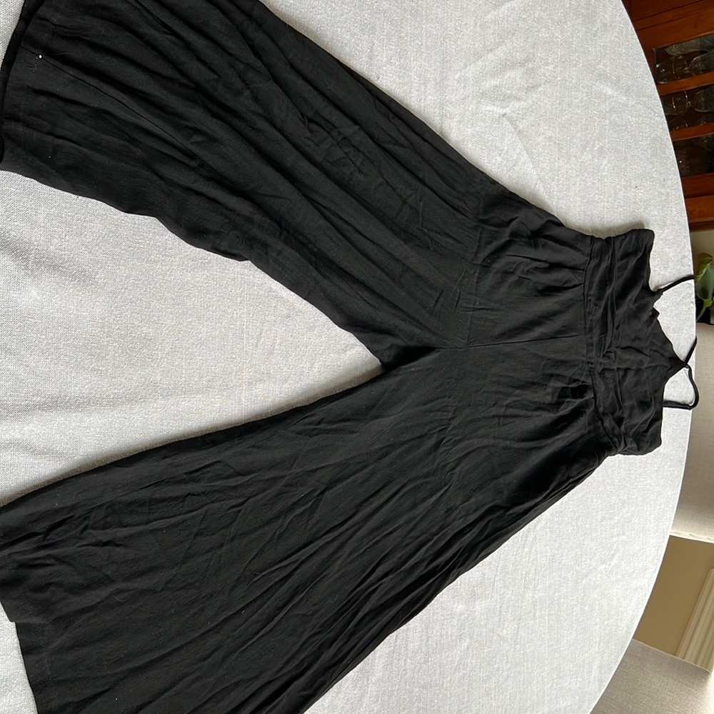 Black jumpsuit size Medium with stretchy back #bohemianchic